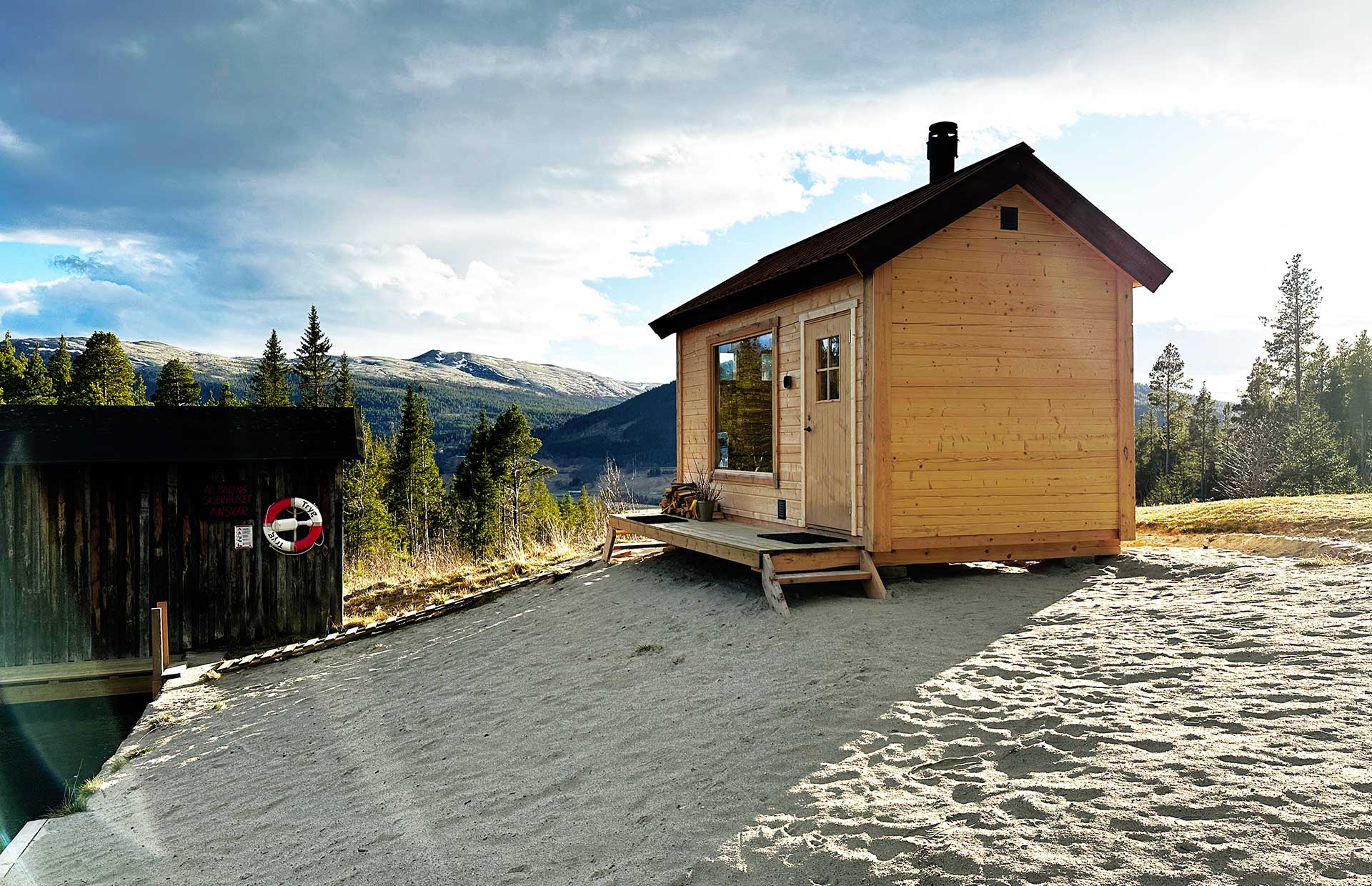Bilde av badstuen til Alvdal Badstuelaug på Kattmoen på Alvdal